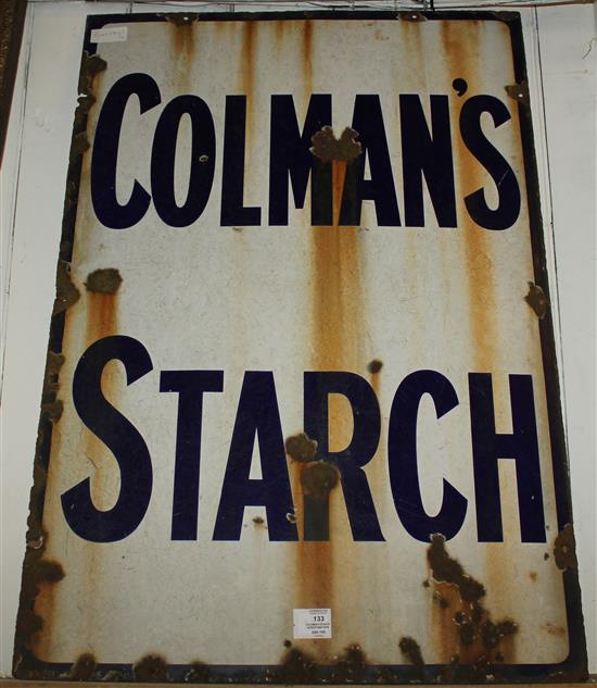 Colemans Starch advertising sign
